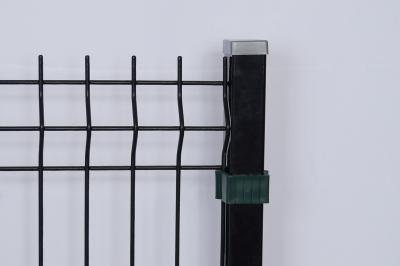 China PVC Coated 50*200mm Mesh 3D Curved Welded Wire Mesh Fence With Rectangle Post for sale