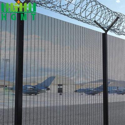 China High Security Anti Climb Iron 358 Garden Mesh Fence Anti Theft Powder Coated for sale