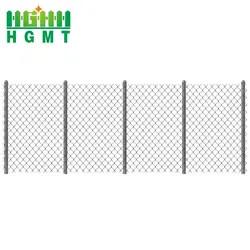 China Silver Post Chain Link Temporary Fence Hot Dip Galvanized for sale