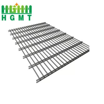 China Metal 2d Twin Bar Bilateral Wire Mesh Fence Panels Galvanized Welded Powder Coated zu verkaufen