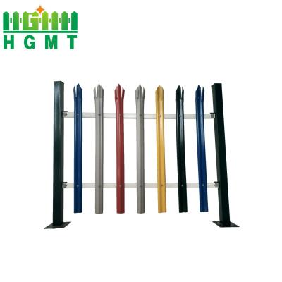 중국 1.8m High Powder Coating Galvanized Palisade Fencing D Section Pale 판매용