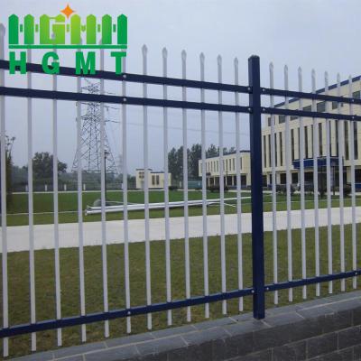 China Zuhause Garten Schwarzes Pulver Beschichtung Top Scharfe Stahl Tubular Zaun zu verkaufen
