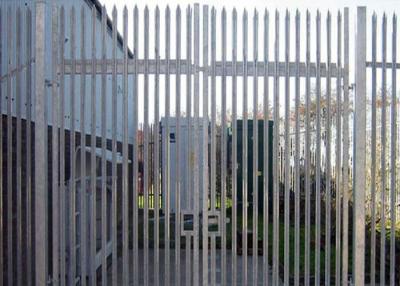 China 1.8m W Galvanised Palisade Fencing Powder Coated Security Steel Fence for sale