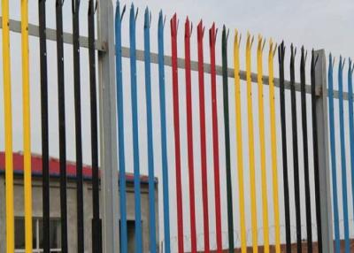 China 2.5m 2.8m Galvanised Palisade Fencing Powder Coated Security Steel Fence for sale