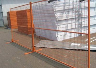 China Orange 2400mm Temporary Security Fence Secure Temporary Fencing for sale