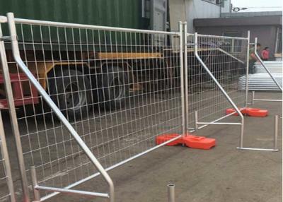 China Silver 2100mm Temporary Security Fence 60g/M2 Site Safety Fencing for sale