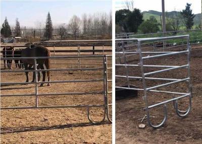 Китай Круглой сваренная трубой загородка лошади горячего погружения гальванизированная обшивает панелями 2.5x2m продается