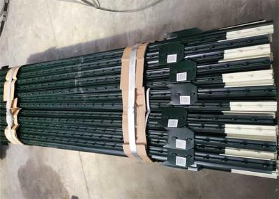China Agriculture Studded T Post Green Painted Galvanized Steel 6ft For Farm à venda