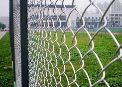 China 8 Ft Chain Link Fence Black Metal Chain Link Fencing PVC Coated for sale