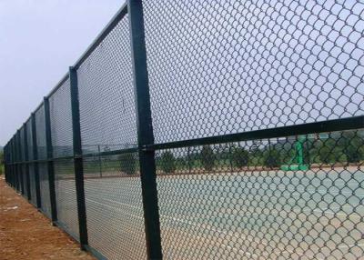 China White Vinyl Coated L30m Metal Chain Link Fencing For Basketball Court for sale