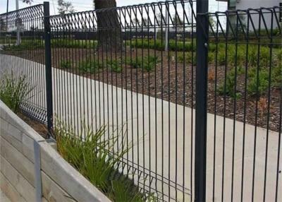 China Powder Coating Roll Top 1800mm Welded Mesh Fence With Square Post for sale
