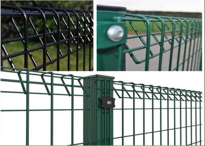 China Roll Top 4mm BRC Welded Wire Mesh Fence Square Post for sale