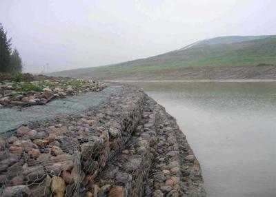 China Galfan Woven 0.5m Height Mesh Gabion Baskets In River for sale