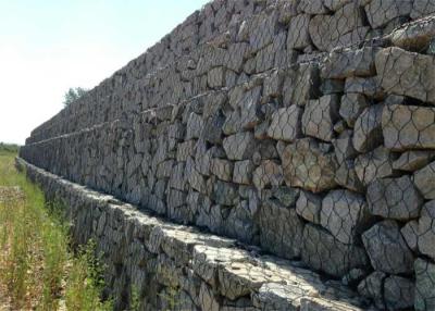 China Iso9001 Woven Galvanized H2m Gabion Fence Wall In Farm Place for sale