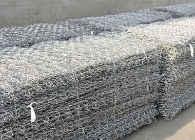China Galvanized 80mmx100mm Gabion Wire Mesh Stone Retaining Wall Cages for sale
