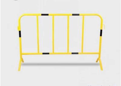 China ISO9001 1.1x2.1m Metal Crowd Control Barriers Heavy Duty road safety fence for sale