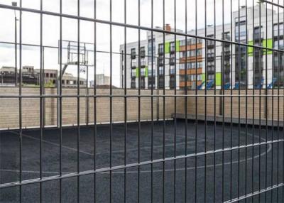 China Q235 868 Double Wire Welded Fence Black Vinyl Coated Welded Wire Fencing for sale