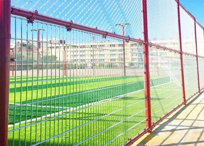 China Iron 565/868 Double Wire Welded Fence PVC Coated Red Green for sale