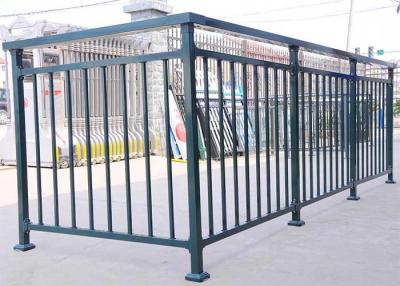 China Heat Treated 3m High Wrought Iron Steel Fence ISO14001 for sale