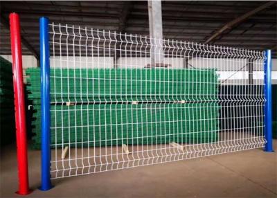 China Ral9010 Airport Welded Wire Mesh Fencing 55*200mm PVC Coated for sale