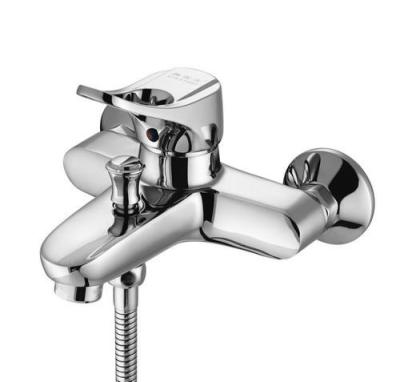 China Ceramic Disc Stainless Steel Bath Faucet With 5.5 Inches Spout Reach for sale