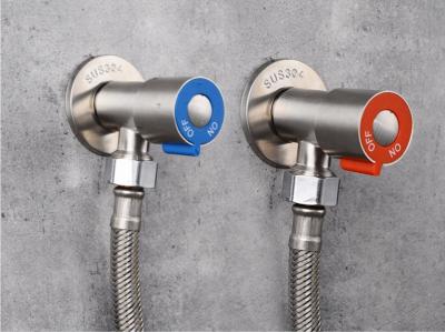 China Stainless Steel Bathroom Angle Stop Anti Oxidation Wear Resistance for sale