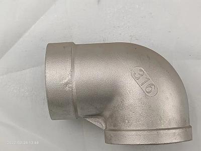 China 1 Inch 304 Stainless Steel Pipe Elbow Fitting Silver Color ISO 9001 Certified for sale