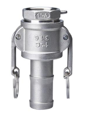 China Self Locking Stainless Steel Camlock Couplings Casting Cam And Groove Reducer for sale