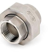 China 304 316L Stainless Steel Union Fittings NPT Threaded Union Coupling For Oil for sale