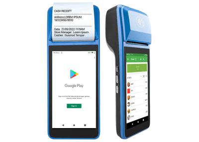 China Terminal pos portátil de 5 pulgadas 4G WIFI NFC Android con impresora térmica incorporada Google Play Store en venta