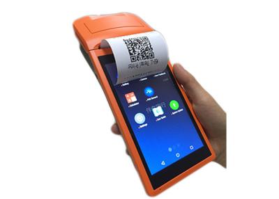 China Portable Payment Android Handheld POS Terminal with Printer / 5.5 Inch Touch Screen for sale