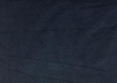 China Indigo / Black 28w Light weight Corduroy Fabric 98 Cotton 2 Spandex Fabric for sale