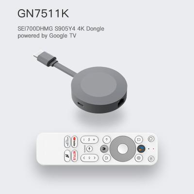 China Netflix Certified 4K TV Dongle Amlogic S905y4 Quad Core Dual WiFi Android 11 TV Box for sale