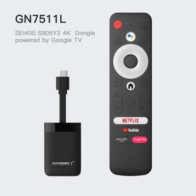 Cina di 4K HD Smart TV il piccolo TV centro 2.4G/5g WiFi doppio del quadrato S905y2 di Android 10 del bastone del Dongle in vendita