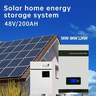China Wall Mount Solar Energy Storage System 48v 100ah LiFePO4 Battery Pack For Home for sale