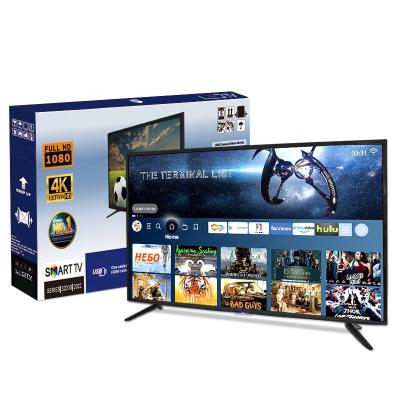 China OEM LED LCD Smart TV 32 40 43 50 55 Inch Lightweight Slim 4K Ultra HD Smart TV for sale