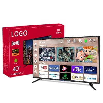 China OEM ODM 40 Inch LED Smart TV Ordinary High Definition Customized 2K 4K TV Television Set for sale