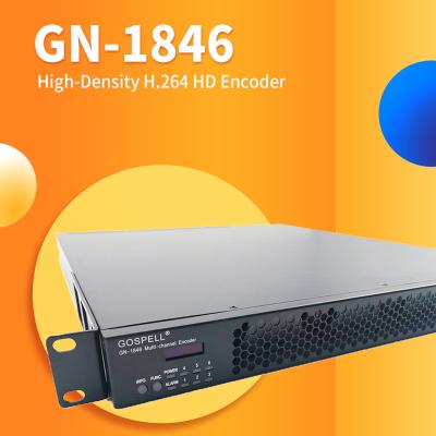 China Gospell GN-1846 12-Ch H.264 HD Encoder HDMI Input Options Digital TV Encoder With Broadcast for sale