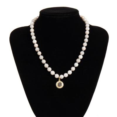 Chine Collier perlé multicolore de rond de kc, collier de perle de Druzy pour le cadeau de vacances à vendre