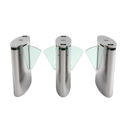 China Two Direction Waist High Turnstile Flap Barrier , 24VDC Security Entrance Systems for sale