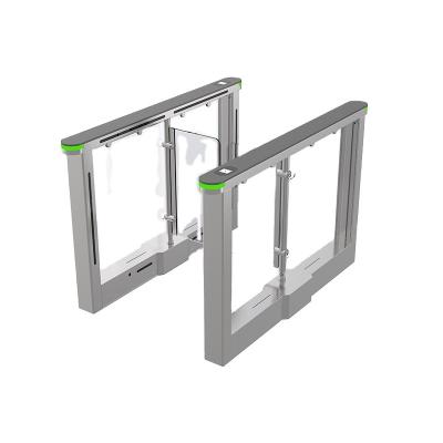 China Stainless Steel Automatic Gate Barrier Walkways Supermarket Entrance Turnstile for sale