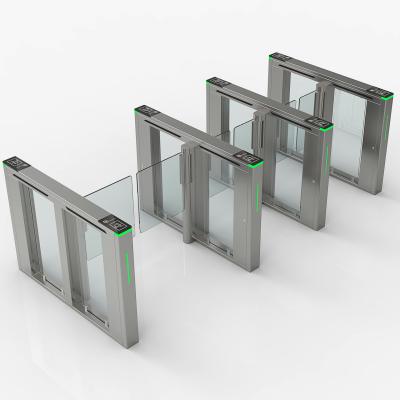Chine Acier inoxydable de serrure de portes électroniques extérieures de barrière, tourniquet en verre cylindrique d'oscillation à vendre