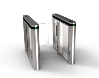 China Stainless Steel Automatic Swing Barrier Turnstile Gate With IC Card And Face Recognition for sale