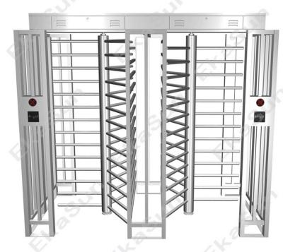 China Indoor Outdoor Turnstyle Automatic Gates Turnstiles Full Height Waterproof Dual Channel for sale
