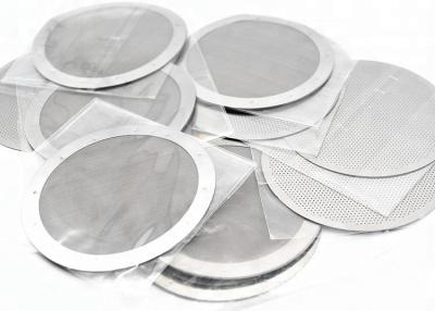 China Industrial 0.01mm Thick SUS 316L Wire Mesh Water Filter , Metal Filter Disc for sale