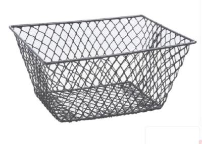 China Plain Weave 300mm Length 200mm Width Wire Mesh Storage Baskets for sale