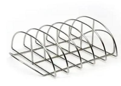 China CE Multipurpose Grill Tray Rack , Stainless Steel Rib Rack For Smoker Meat for sale