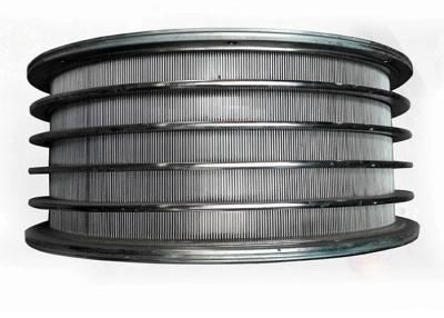 China Anti Corrosion 600mm Length 0.2mm Slot Wedge Wire Strainer , Perforated Filter Tube for sale