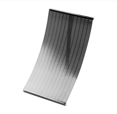 China Stainless Steel Wedge Arc Screen Curved Web Plate For Aquaculture for sale
