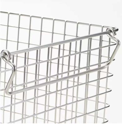 China Durable Multifunctional Wire Mesh Storage Baskets Stainless Steel For Kitchen Bedroom for sale